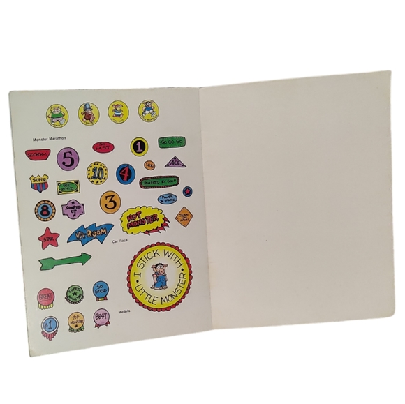 Vintage 1984 Mercer Mayer Little Monster's "Sports Fun" 75 Sticker Book- Unused - Picture 11 of 11